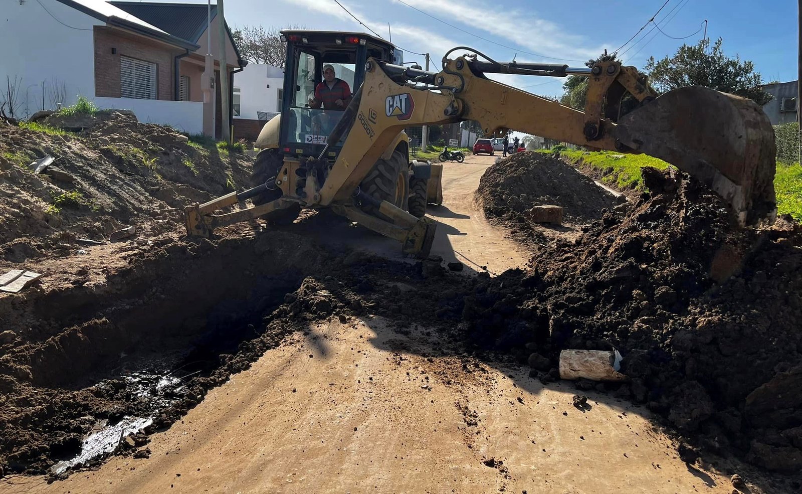 Avances en la obra de desagües pluviales de calle Maipú - Ciudad de San ...